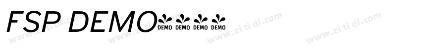 FSP DEMO字体转换